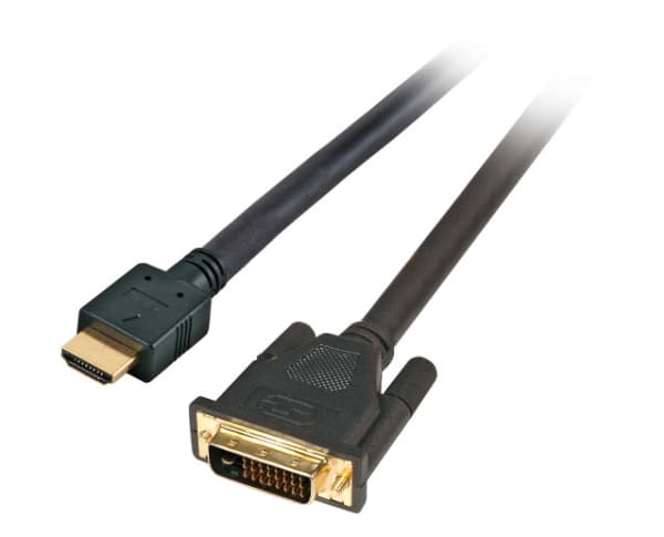 EFB Elektronik K5432SW.5, 5 m, HDMI Type A (Standard), DVI, Hankjønn, Hankjønn, Rett