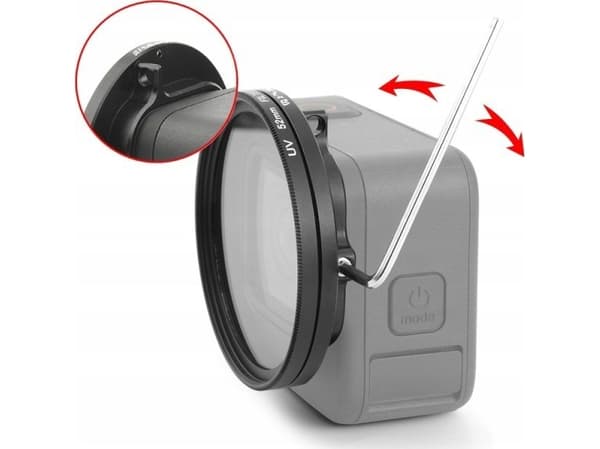 Puluz 3w1 Adapter Filtr Uv Dekielek 52mm Do Gopro Hero 9 Black