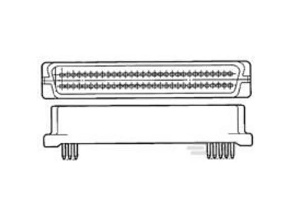 TE Connectivity TE AMP AMPLIMITE .050 Series Vertical PWB 6-5174216-4 1 stk Tray