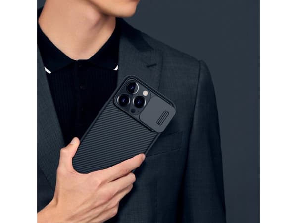 Nillkin Nillkin Camshield Pro Case Armored Case Cover Camera Protector Iphone 13 Pro Max Black