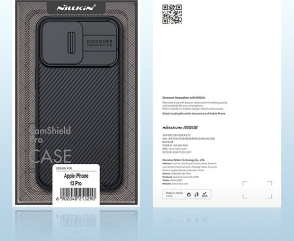 Nillkin Nillkin Camshield Pro Case Armored Case Cover Camera Protector Iphone 13 Pro Max Black