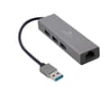 Miniatyrbild 4 av 5: Cablexpert - Hubb - 3 x SuperSpeed USB 3.0 + 1 x 10/100/1000 - skrivbordsmodell
