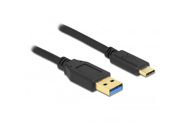 Delock - USB-kabel - 24 pin USB-C (hann) til USB-type A (hann) - USB 3.2 Gen 1 - 3 m - svart