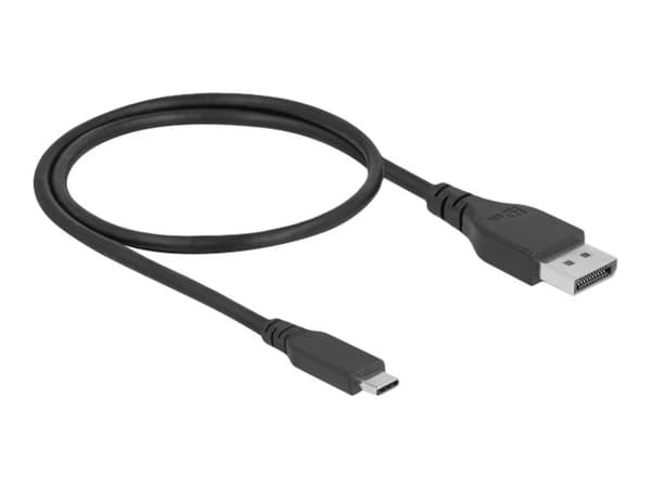 Delock - Adapterkabel - 24 pin USB-C (hann) til DisplayPort (hann) - DisplayPort 1.4 - 50 cm - 8 K 60 Hz (7680 x 4320) støtte - svart