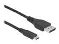 Miniatyrbilde 2 av 5: Delock - Adapterkabel - 24 pin USB-C (hann) til DisplayPort (hann) - DisplayPort 1.4 - 50 cm - 8 K 60 Hz (7680 x 4320) støtte - svart