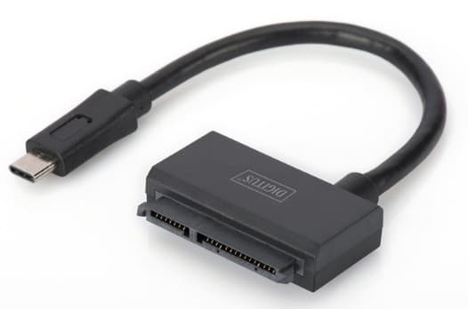 Digitus DA-70327, USB Type-C, SATA, Musta, Kannettava tietokone, 0,35 m, Kiina