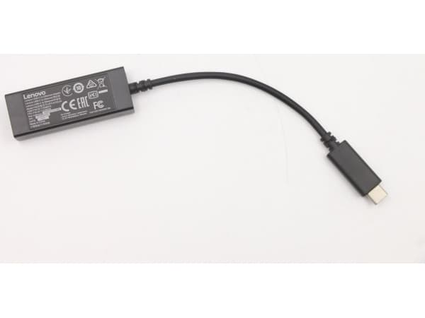 Lenovo - Nätverksadapter - USB-C - 1GbE - 1000Base-T - för ThinkPad P1 Gen 4; X1 Carbon Gen 9; X1 Extreme Gen 4; X1 Yoga Gen 6