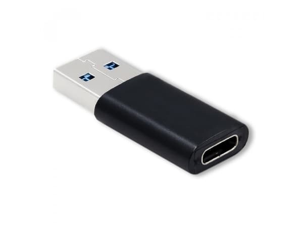 Qoltec - USB-adapter - USB (hann) til 24 pin USB-C (hunn) - svart