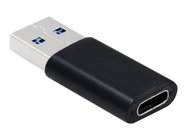 Qoltec - USB-adapter - USB (hann) til 24 pin USB-C (hunn) - svart