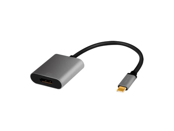 LogiLink CUA0102, USB 3.2 Gen1 Type-C, DisplayPort, 0,15 m, Sort
