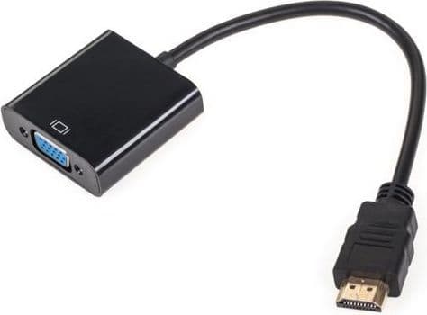 LechPol D-Sub (VGA) Mini - HDMI AV-adapter svart (KOM0842)