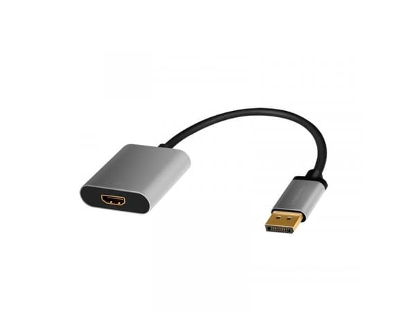 LogiLink CDA0108, 0,15 m, DisplayPort, HDMI, Hankjønn, Hunkjønn, Rett
