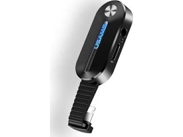 Usams USB adapter USAMS ADAPTER AU10 2W1 LIGHTING - 3.5MM + LIGHTING LED BLACK standard