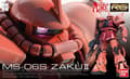 Miniatyrbilde 4 av 5: Bandai RG Zaku II Char, Samlefigur, Film og TV-serier