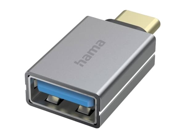 Hama 00200300, USB Type-A, USB Type-C, Grå