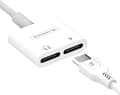 Miniatyrbild 5 av 5: Somostel USB-adapter SMS-BZ06 USB-C - Jack 3,5 mm + USB-C Vit (28857)