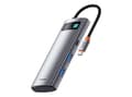 Miniatyrbild 1 av 5: Baseus 7-i-1 adapter WKWG020113 Hub USB-C till 2x USB 3.0 + HDMI + 2x USB-C + microSD/SD-läsare