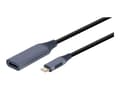 Miniatyrbilde 3 av 5: Cablexpert - Video adapter - 24 pin USB-C hann til HDMI hunn - 15 cm - romgrå - 4K-støtte