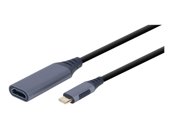 Cablexpert - Video adapter - 24 pin USB-C hann til HDMI hunn - 15 cm - romgrå - 4K-støtte