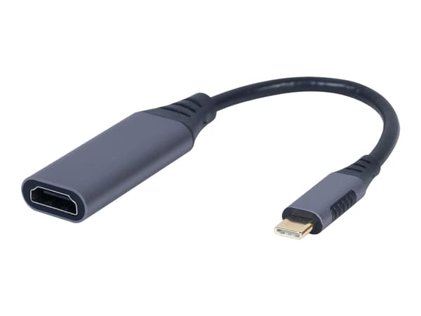 Cablexpert - Video adapter - 24 pin USB-C hann til HDMI hunn - 15 cm - romgrå - 4K-støtte