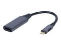 Miniatyrbilde 1 av 5: Cablexpert - Video adapter - 24 pin USB-C hann til HDMI hunn - 15 cm - romgrå - 4K-støtte