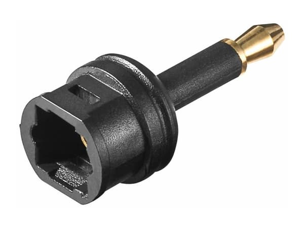 MicroConnect - Digital audio-adapter (optisk) - TOSLINK hunn til mini TOSLINK hann - fiberoptisk