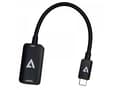 Miniatyrbild 3 av 5: V7 - Videokort - 24 pin USB-C hane till HDMI hona - trippelskärmad - svart - 4K60Hz stöd