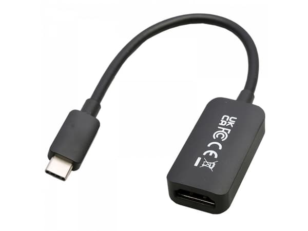V7 - Videokort - 24 pin USB-C hane till HDMI hona - trippelskärmad - svart - 4K60Hz stöd