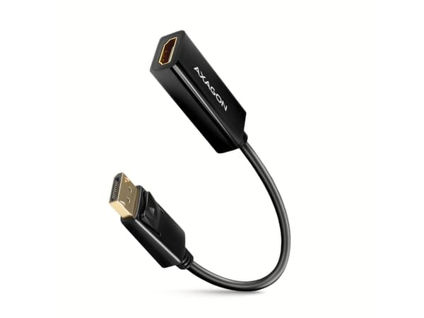 Axagon RVD-HI14N, 0,18 m, DisplayPort, HDMI, Hankjønn, Hunkjønn, Rett