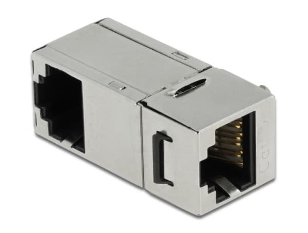 Delock - Kopplingsdon för nätverk - RJ-45 (hona) till RJ-45 (hona) vinklad - STP - CAT 6a