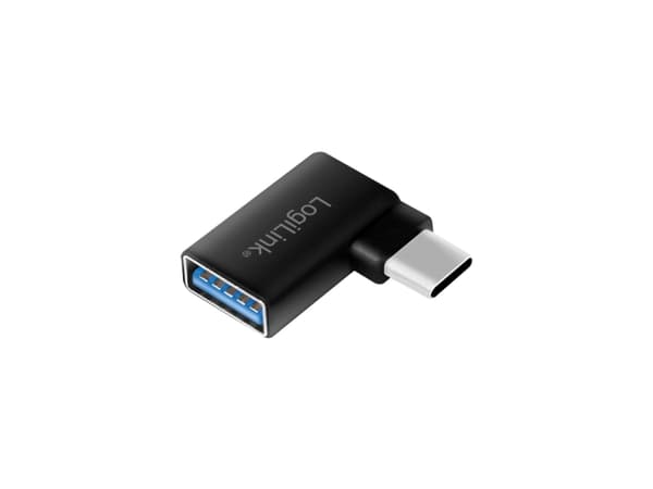 LogiLink USB 3.0-adapter [1x USB 3.2 Gen 1-kontakt A (USB 3.0) - 1x USB 3.2 Gen 1-kontakt C (USB 3.0)] AU0055 Vinklad 90° åt höger