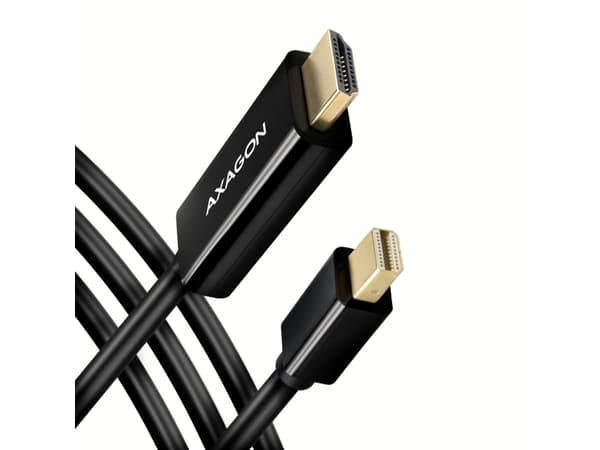 Axagon RVDM-HI14C2 Mini-DisplayPort zu HDMI Adapterkabel 4K/30 Hz 180 cm lang - Kabel - Digital/Display/Video, 1,8 m, Mini DisplayPort, HDMI, Hankjøn