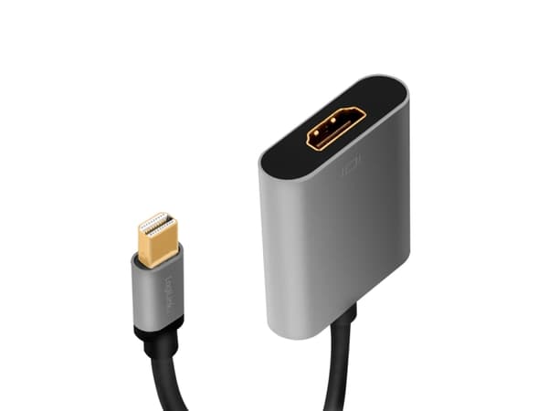 LogiLink CDA0110, 0,15 m, Mini DisplayPort, HDMI, Hankjønn, Hunkjønn, Rett