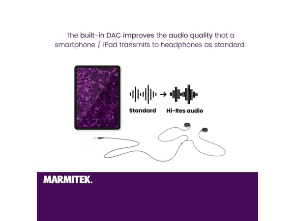 Marmitek 08374, Sort, Sølv, USB C, 3.5mm, 0,15 m, Hanstik, Hunstik