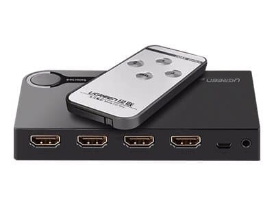 Ugreen - Video-/ljudomkopplare - 3 x HDMI - skrivbordsmodell