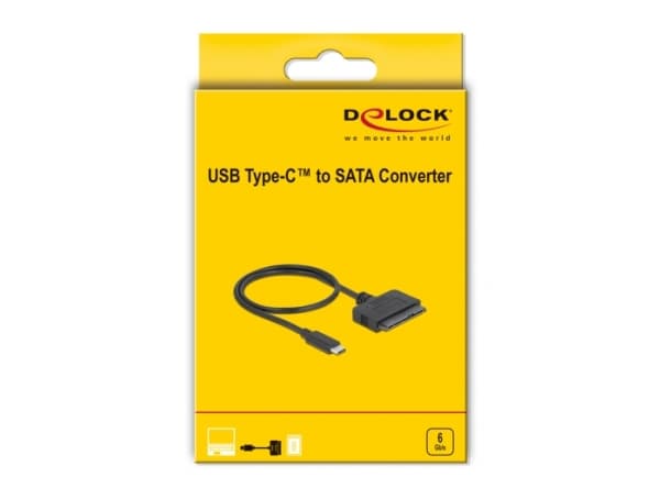 Delock - Lagringskontroller - 2,5" - SATA 6 Gb/s - USB 3.2 (Gen 2)
