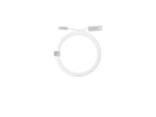 Moshi - DisplayPort-kabel - 24 pin USB-C (hann) til DisplayPort (hann) - Thunderbolt 3 / DisplayPort 1.3 - 1.5 m - 5K-støtte - hvit
