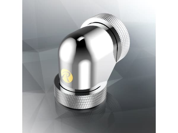 Raijintek RAIJINTEK Anschluss PELIAS D160906, 16mm, 90 Grad Adapter - 6er-Pack, sølv