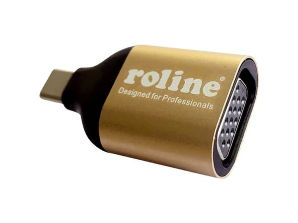 ROLINE 12.03.3233, 3.2 Gen 1 (3.1 Gen 1), USB Type-C, VGA (D-Sub)-utgang, 1920 x 1080 piksler