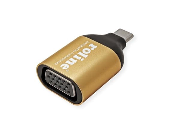 ROLINE 12.03.3233, 3.2 Gen 1 (3.1 Gen 1), USB Type-C, VGA (D-Sub)-utgang, 1920 x 1080 piksler