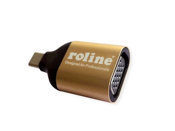 ROLINE 12.03.3233, 3.2 Gen 1 (3.1 Gen 1), USB Type-C, VGA (D-Sub)-utgang, 1920 x 1080 piksler
