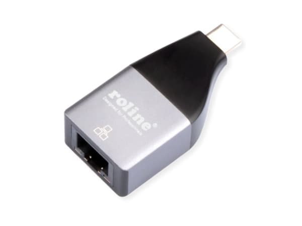 ROLINE 12.02.1110, USB Type C, RJ-45, Silver