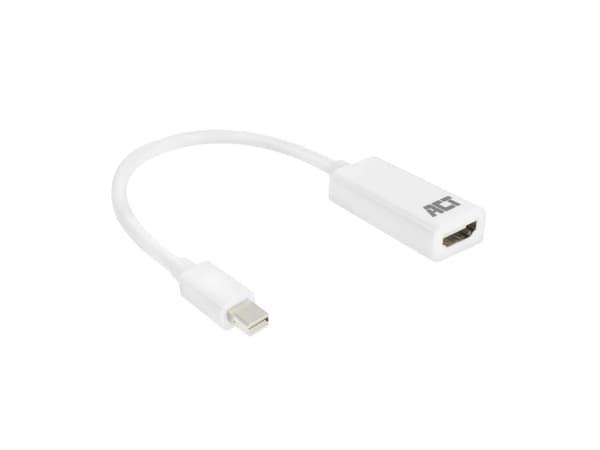 ACT AC7525 videokabelkobling 0,15 m Mini DisplayPort HDMI Type A (Standard) Hvit