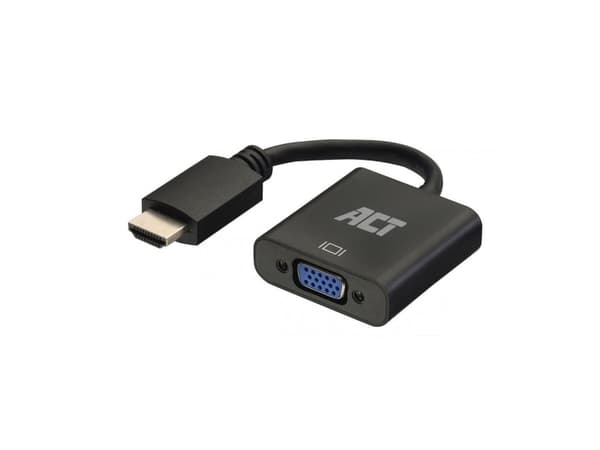 ACT AC7535 Videokabel-Adapter 0,23 m HDMI Typ A (Standard) VGA (D-Sub) Schwarz (AC7535)