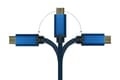 Pikkukuva 4 / 5: Alcasa 4812-CSF015B, 1.5 m, USB Type-C, DisplayPort, Hanstik, Hanstik, Lige