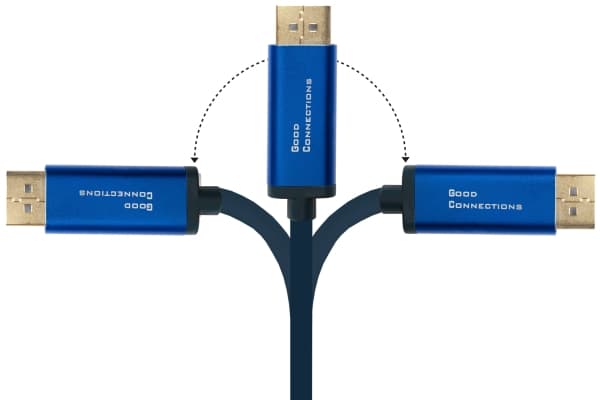Alcasa 4812-CSF015B, 1.5 m, USB Type-C, DisplayPort, Hanstik, Hanstik, Lige