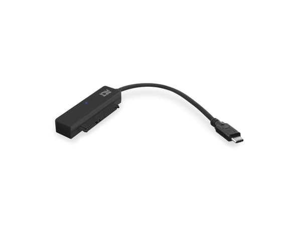 ACT AC1525 kabelkjønnsendring USB Type-C SATA 7-pin + 15pin Sort