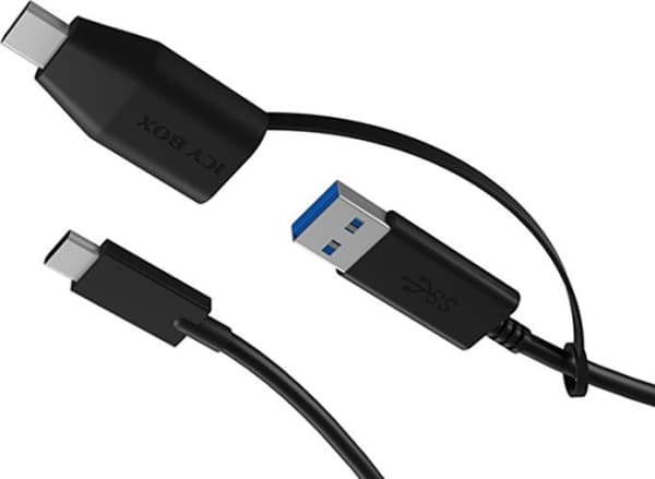 Kabelis USB Icy Box USB-C - USB-C + USB-A 0,35 m ledning (IB-CB033)
