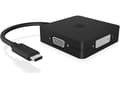 Miniatyrbild 4 av 5: ICY BOX IB-DK1104-C - Videokort - 24 pin USB-C hane till HD-15 (VGA), HDMI, DisplayPort, DVI-D hona - 15 cm - svart - stöd för 4K60 Hz (3840 x 2160)