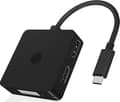 Miniatyrbild 5 av 5: ICY BOX IB-DK1104-C - Videokort - 24 pin USB-C hane till HD-15 (VGA), HDMI, DisplayPort, DVI-D hona - 15 cm - svart - stöd för 4K60 Hz (3840 x 2160)